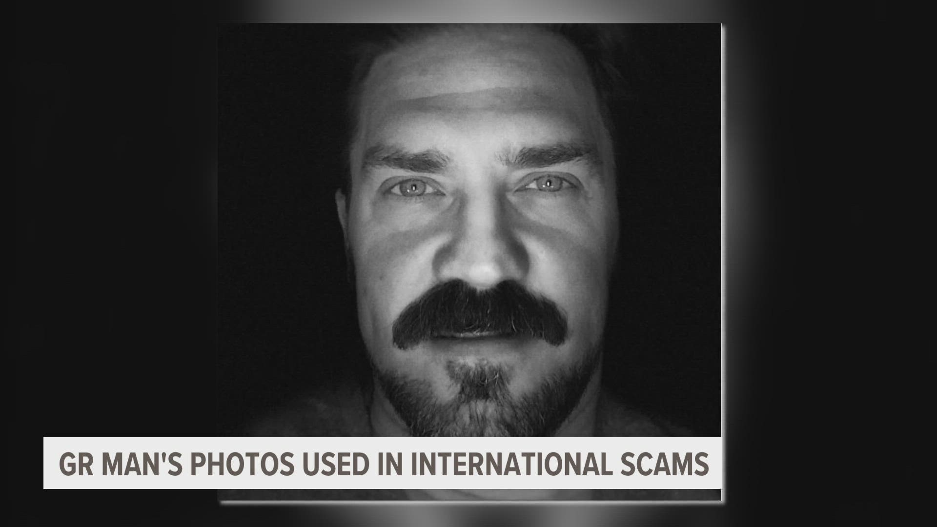 A Grand Rapids man has been caught up in a romance scam after his photos were uses by someone to catfish another.