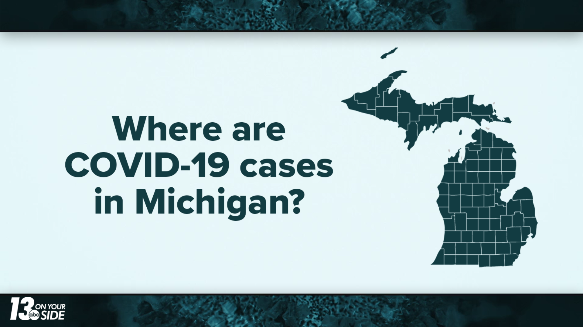 Map Where are coronavirus cases in Michigan?