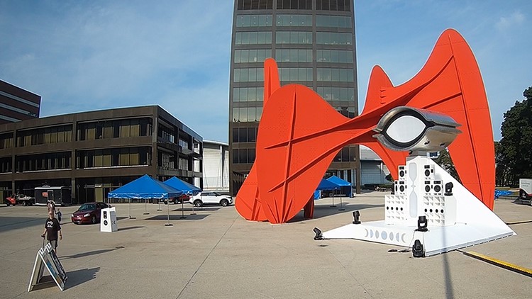 Interactive ArtPrize sculpture EIRO now live in Grand Rapids