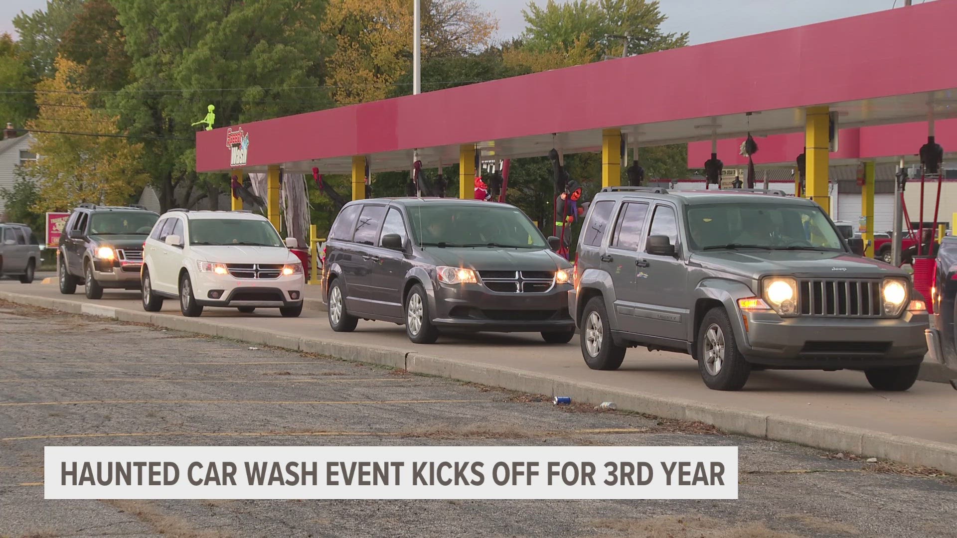 Once again this year the "Speedy Car Wash" on 28th Street in Wyoming has been transformed into the "Tunnel of Terror."