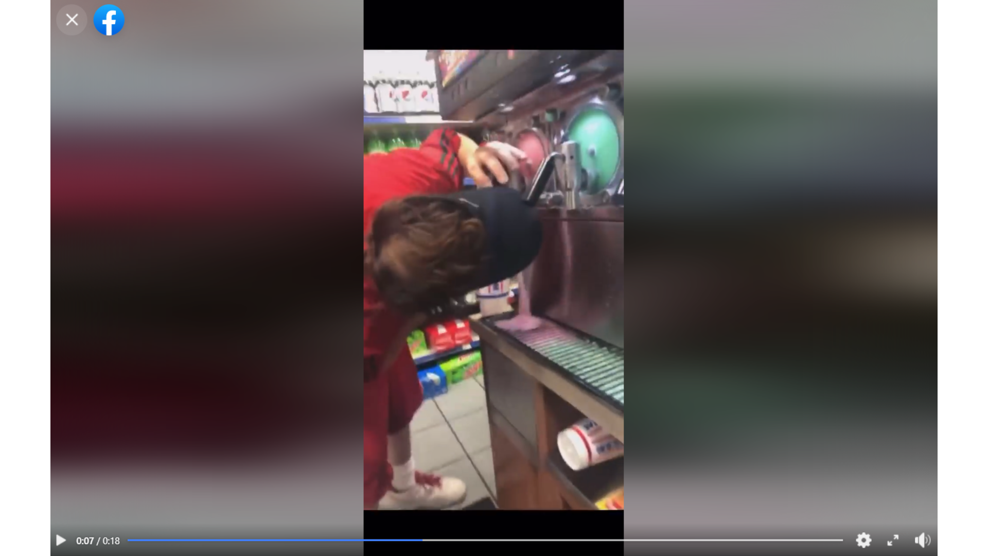 Man gets banned from Muskegon Wesco after putting mouth on slushie machine