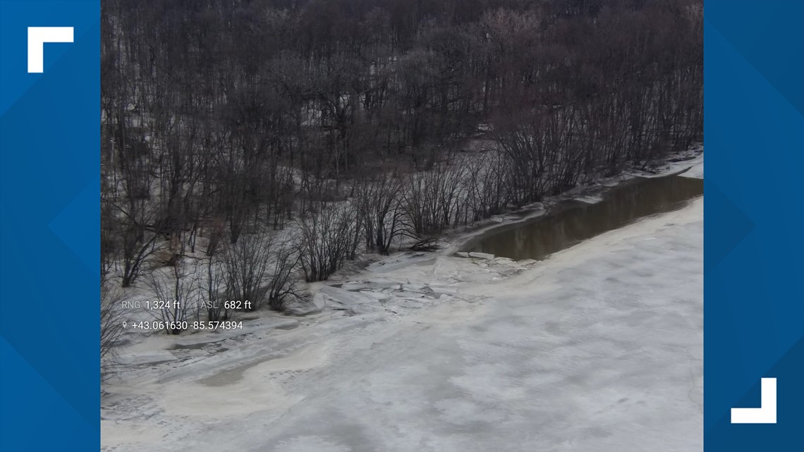 Michigan county leaders warn on Grand River flooding, ice jams