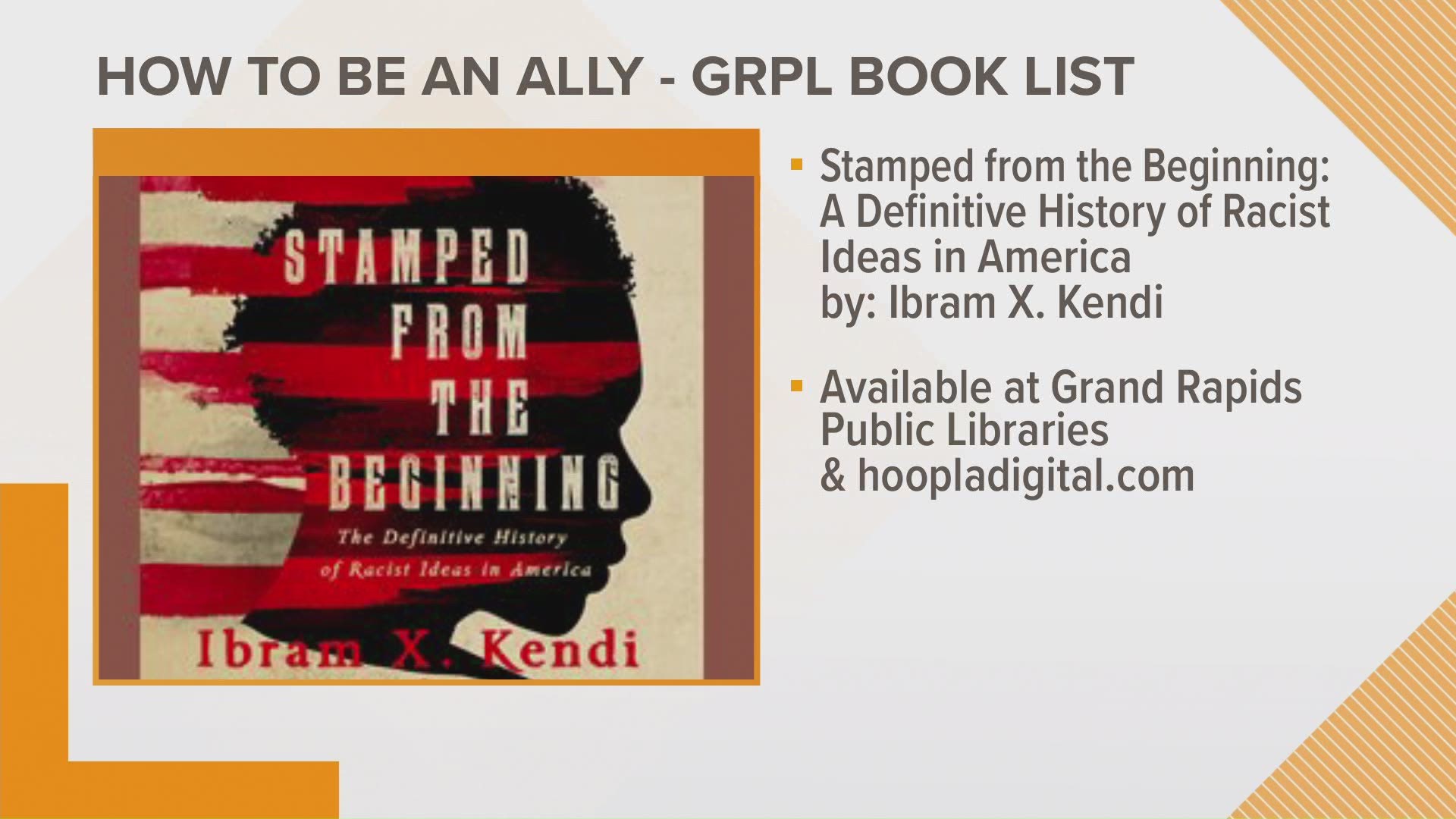 This week, we are showcasing titles apart of Grand Rapids Public Library "How to be a Good Ally" book list.