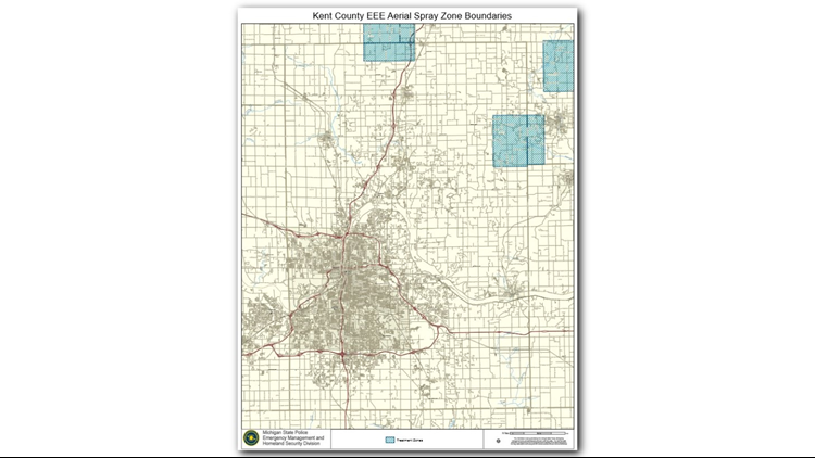 Kent County EEE spray zone