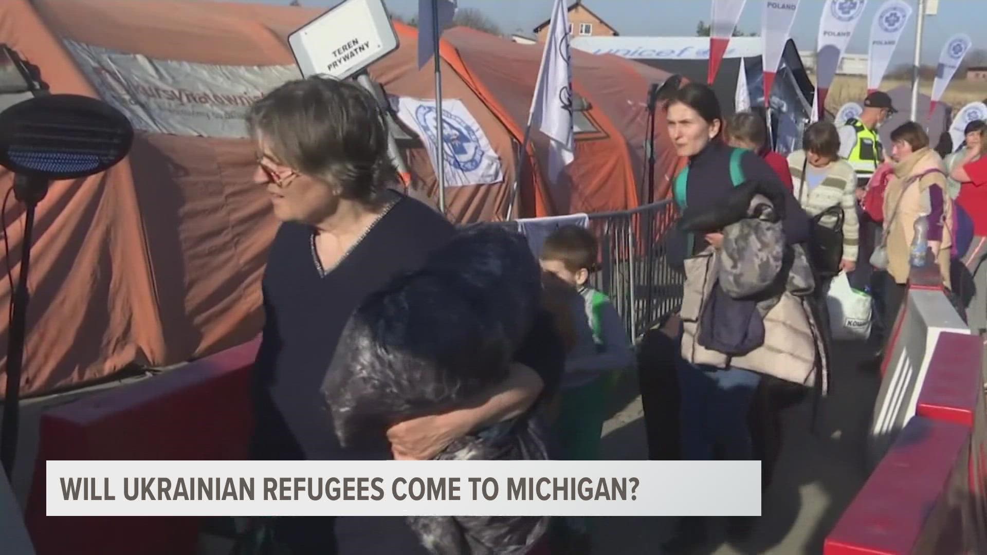 There still isn't numbers as to how many Ukrainian refugees will or could come to Michigan, but organizations are preparing to accept them.