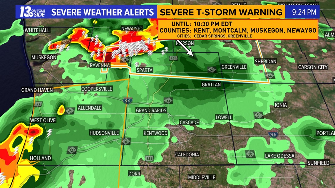 Kent County under severe thunderstorm warning | wzzm13.com