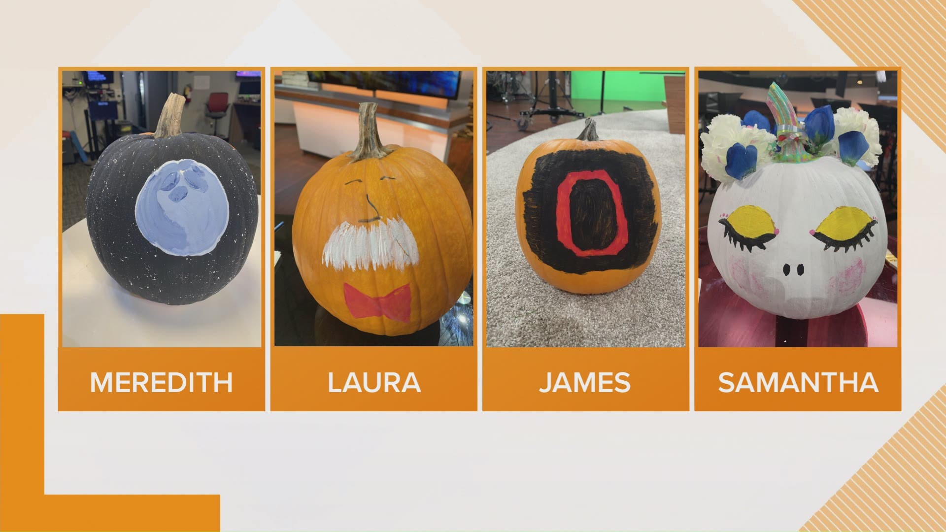 13 On Your Side Morning team takes on their first ever Pumpkin Battle.