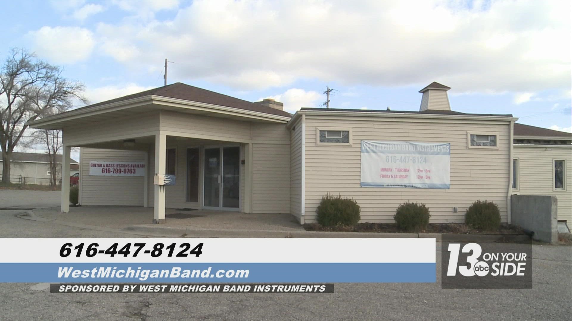 West Michigan Band Instruments has a wide assortment of brand new and refurbished instruments, plus all the accessories a musician might need.