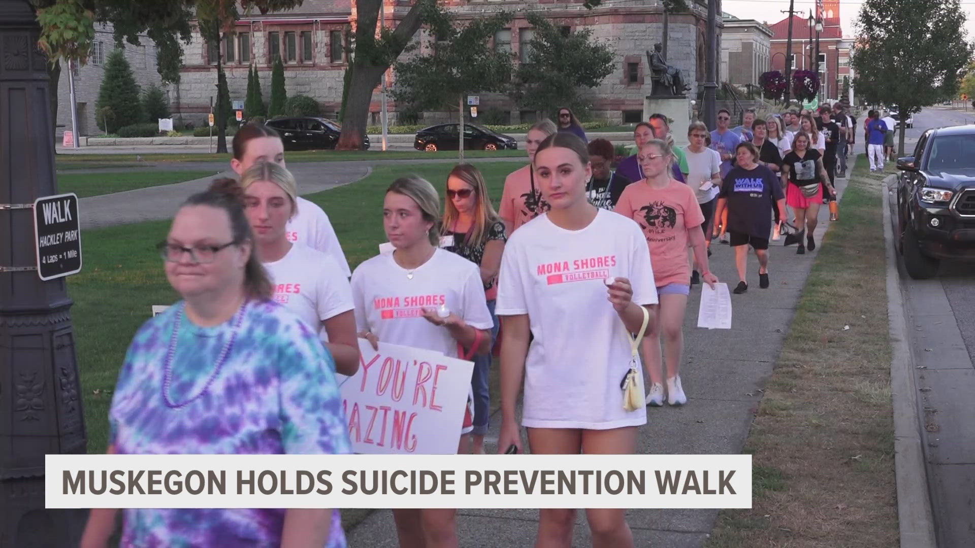 The Muskegon community gathered Tuesday evening for the annual Remembrance & Suicide Prevention Walk to honor lives lost to suicide.