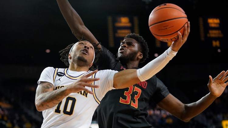 Michigan gets first win in a month, slams Maryland 83-64