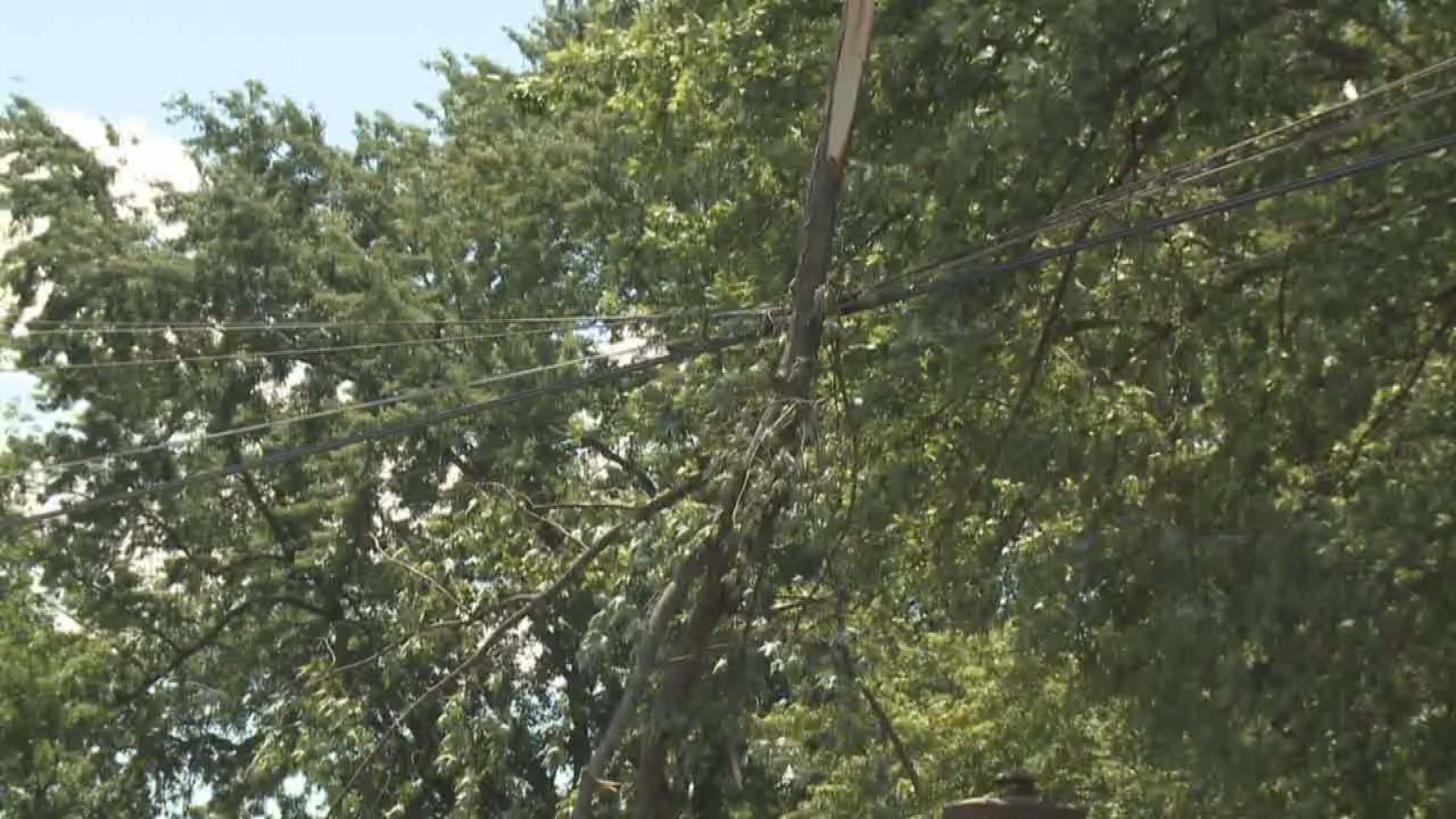 The number of people without power continues to dwindle after those powerful storms Friday.