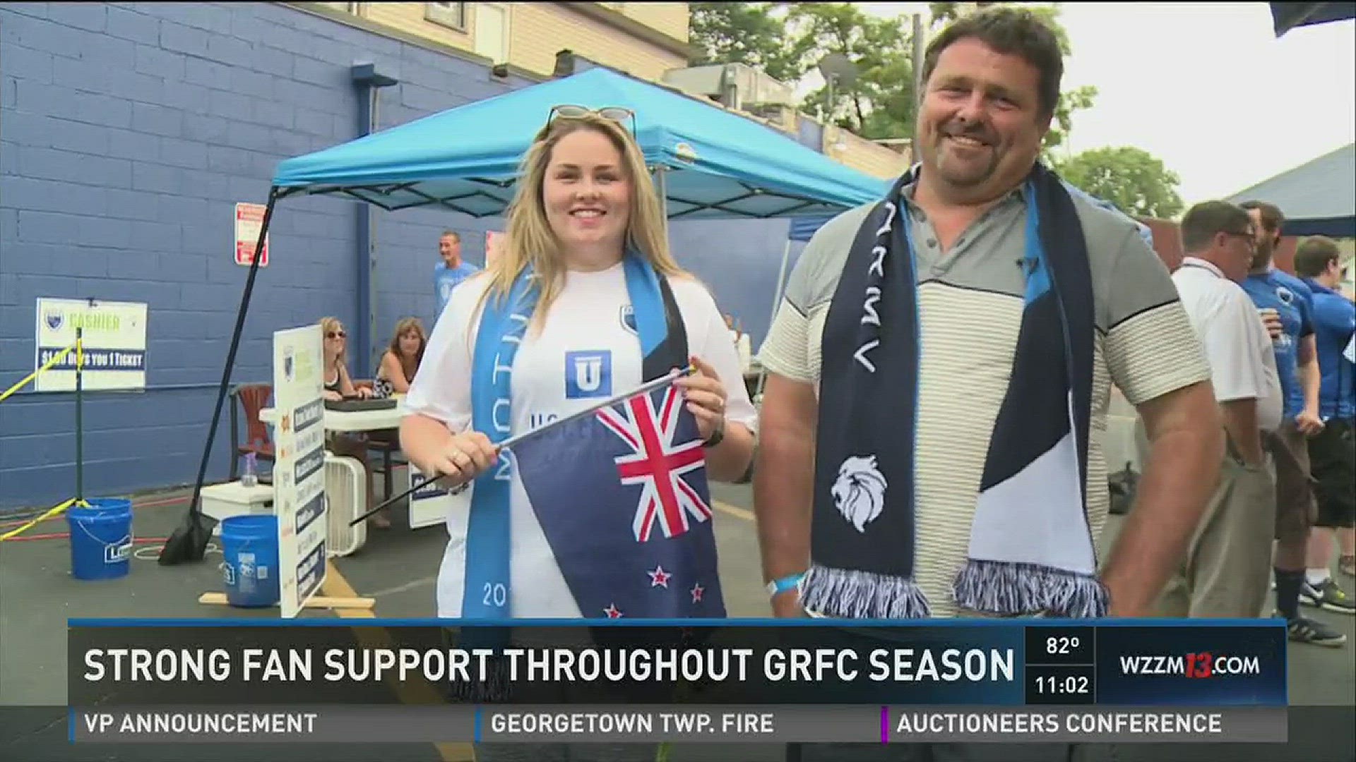 Supporters of the Grand Rapids Football Club or the Grand Army, headed to Bob's Bar to get pumped before Saturday's big match.