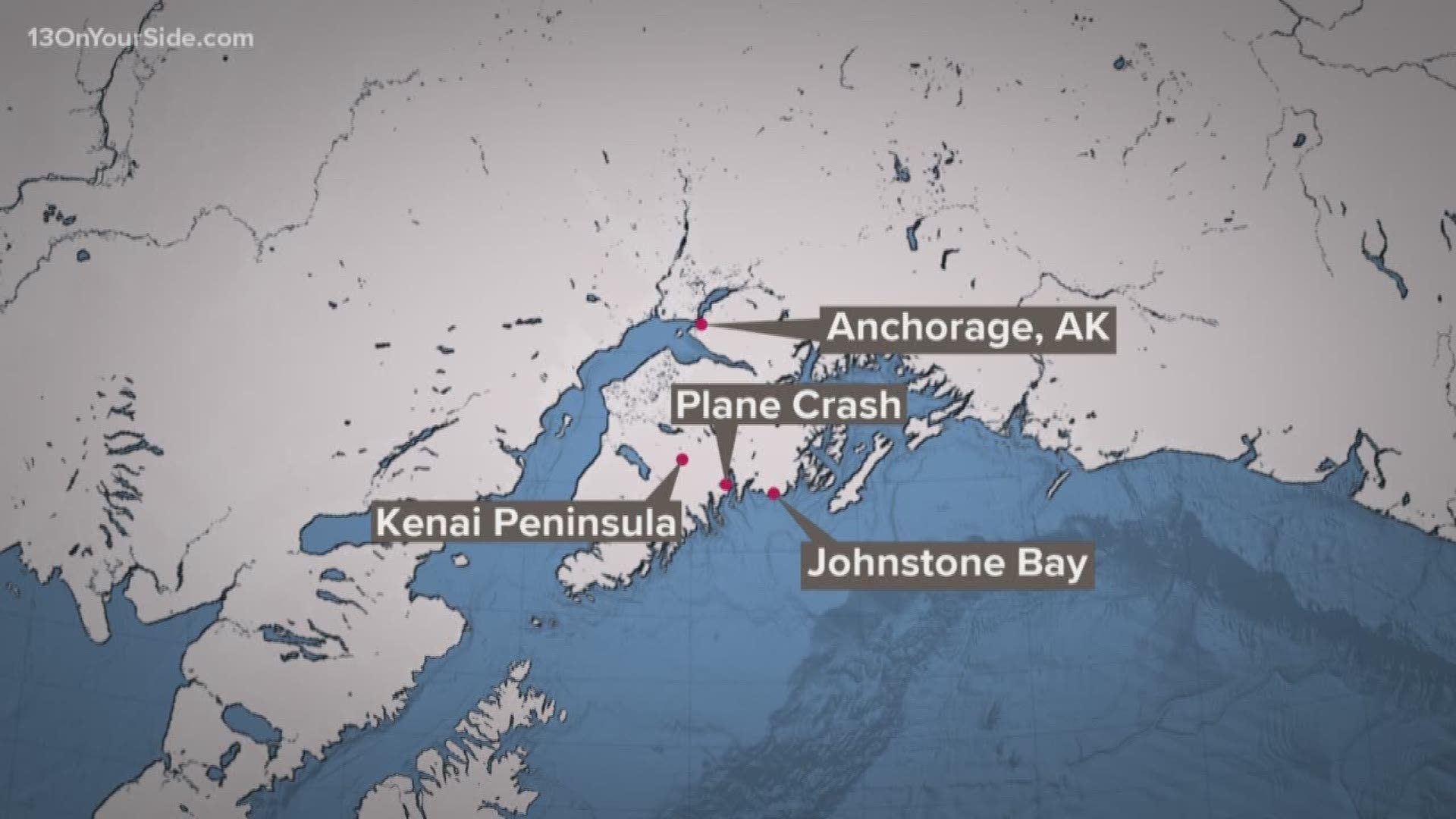 Alaska State Troopers say three people, including a couple from West Michigan, were killed when a small plane crashed on land near a bay on the Kenai Peninsula.