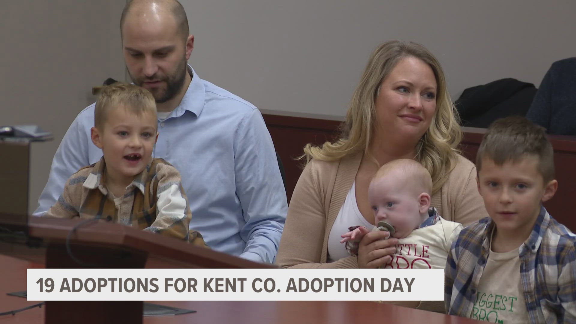 On Thursday, the Meckes family officially welcomed their son, Franklin, into their family as part of Adoption Day.