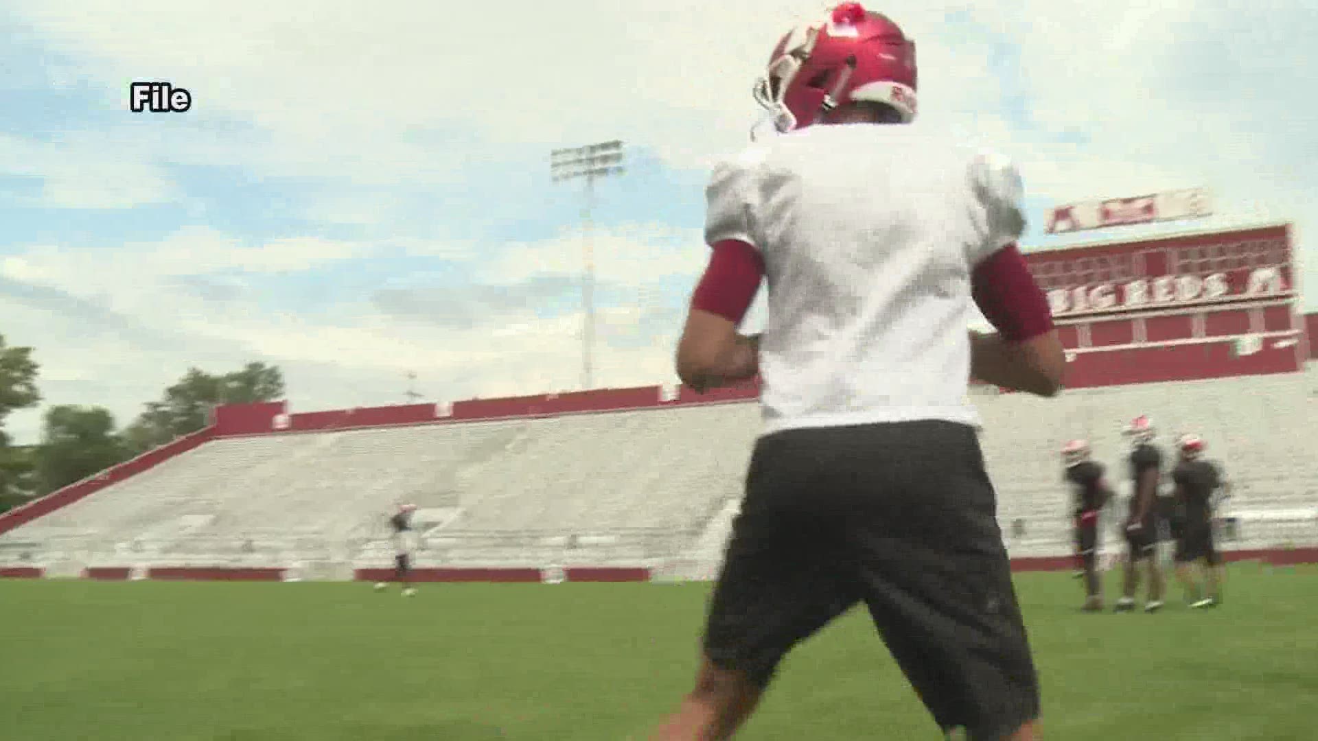 The Muskegon Big Reds are prepping for their football season, this year without alum Cameron Martinez.