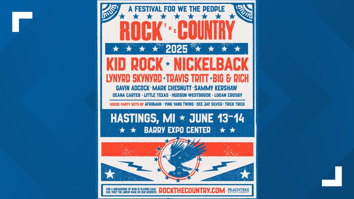 Rock The Country 2025 in Hastings, MI | Parking, camping & lineup info