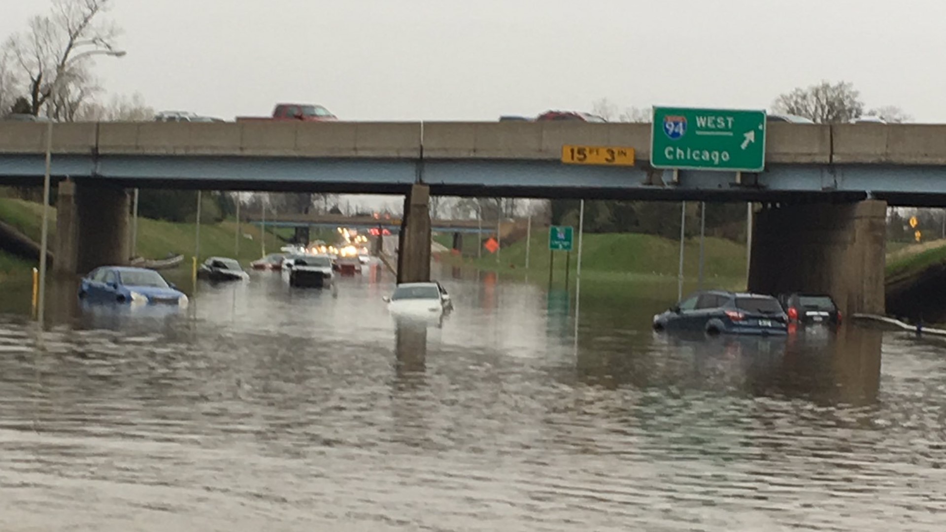 Officials say heavy overnight rains led to street flooding in the Detroit area and other parts of southeastern Michigan.