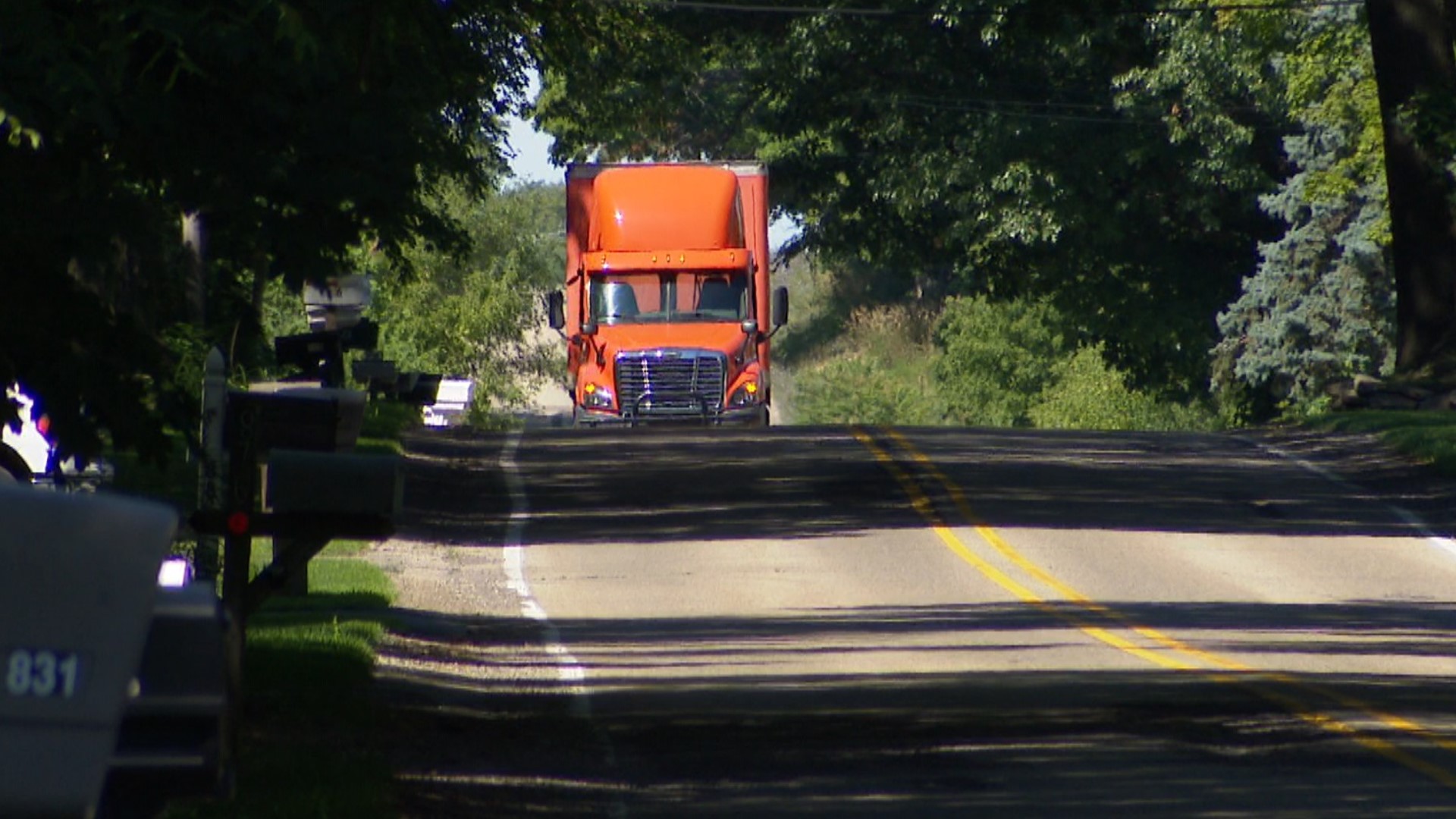 A group of homeowners are fed up with truck drivers speeding through their country neighborhood.