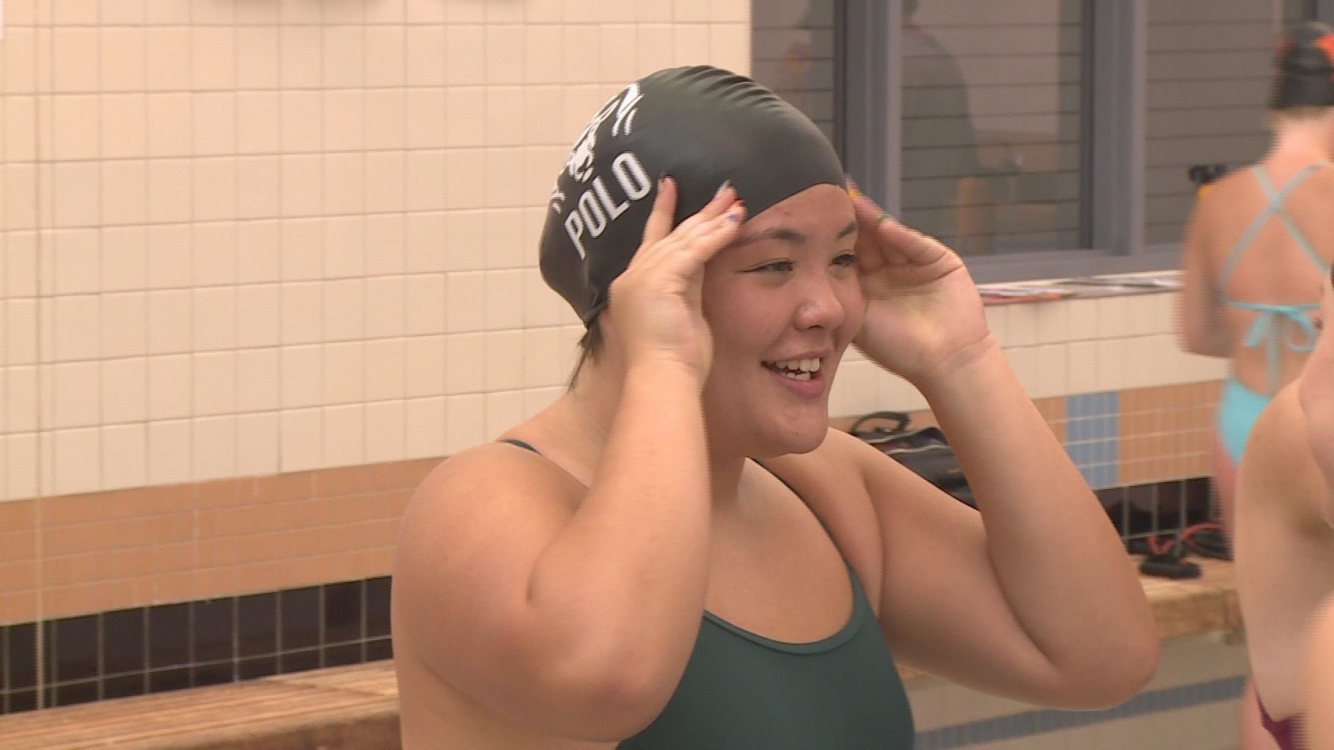 The Rams star swimmer says her peers helped her to perform well in both sports and school.