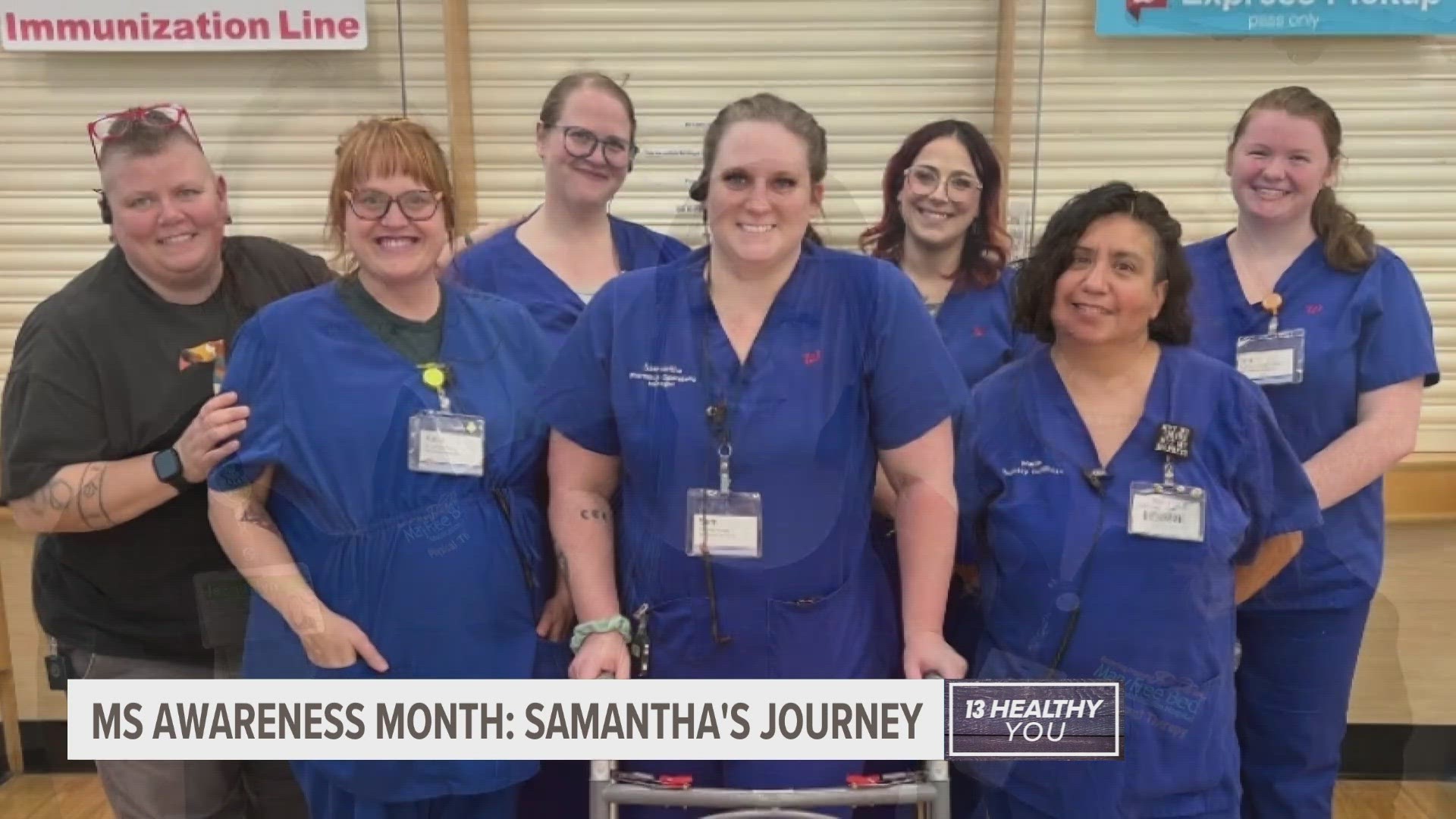 Samantha Pastucha wowed her physical therapists, relearning to walk after an MS diagnoses at just 26 years old.