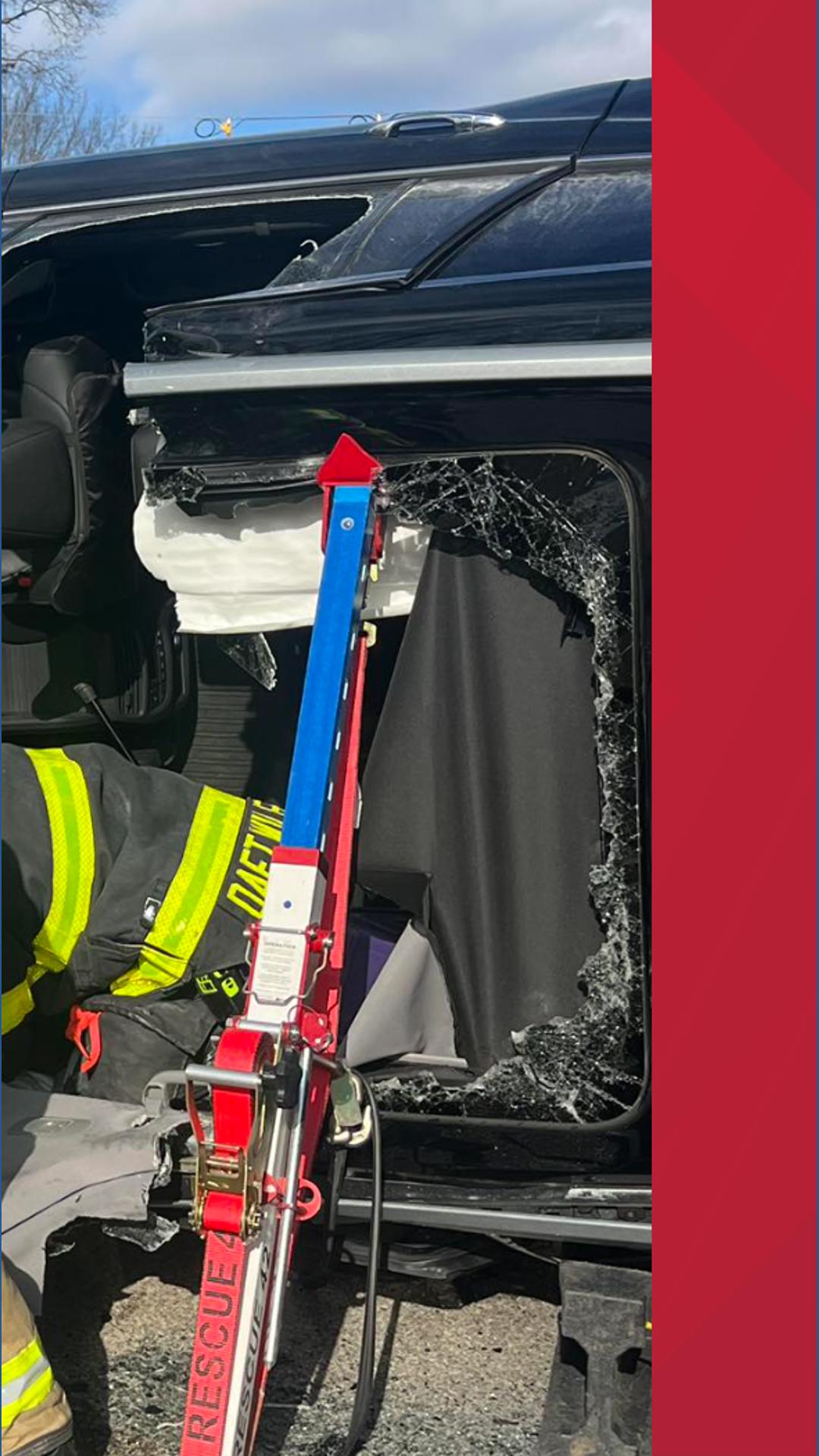 Driver extricated from overturned vehicle in Walker, rushed to trauma ...