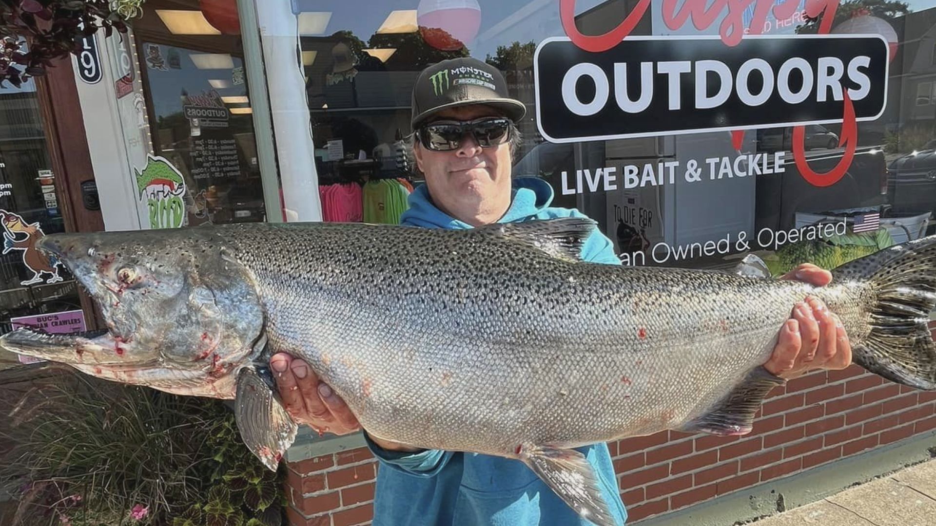 Brooks Wheeler has been fishing his entire life and said this isn't the biggest fish he's ever caught.