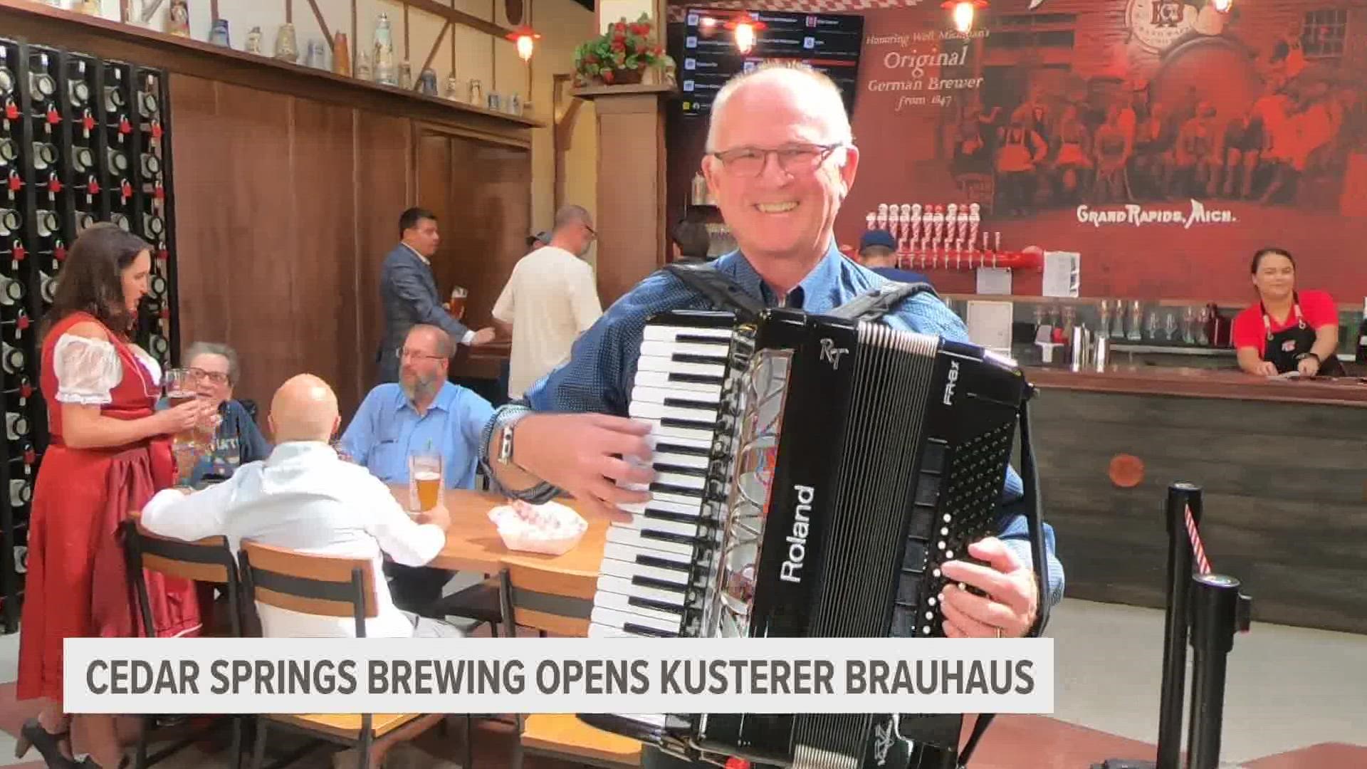 Cedar Springs has opened a new beer call, named Kusterer Brauhaus.