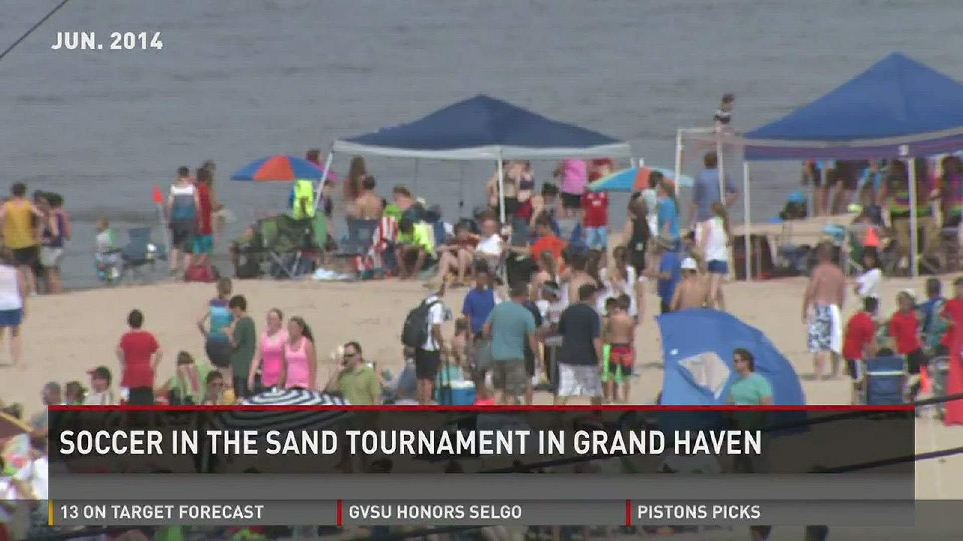 Soccer in the sand tournament in Grand Haven