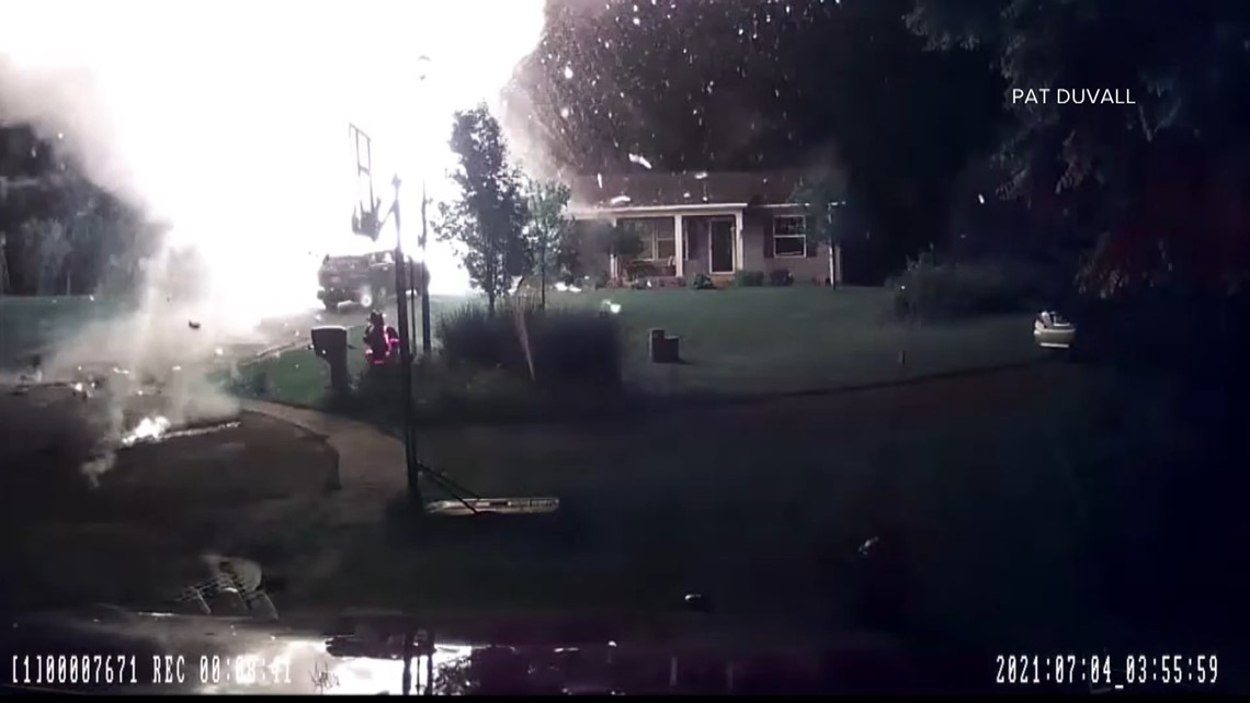 Plainfield Township home explodes when propane tank catches fire