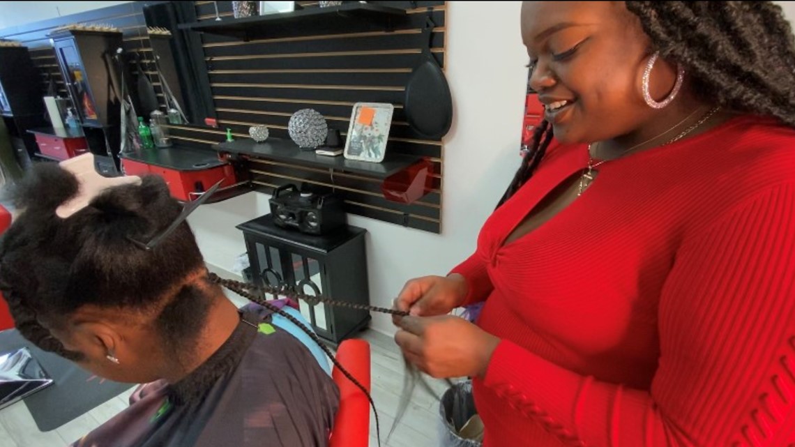 Woman breaks barriers with braiding in Holland