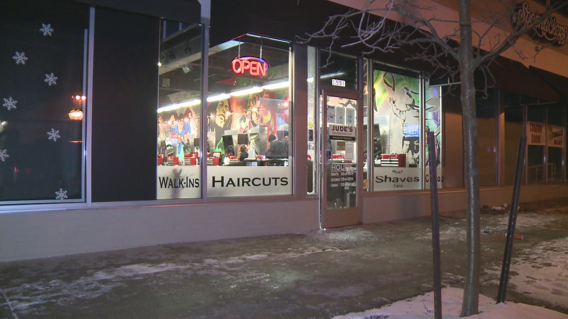 Authorities in Grand Rapids are investigating an apparent break-in at a barbershop.