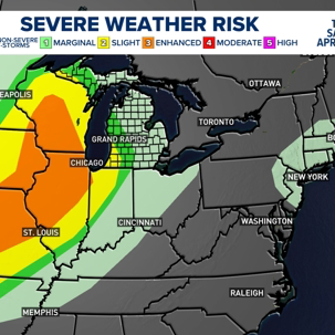 One final round of thunderstorms overnight; Low risk for severe weather ...