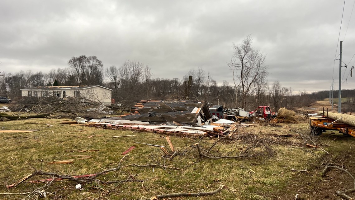 Reported tornado causes damage in portions of Calhoun County | wzzm13.com