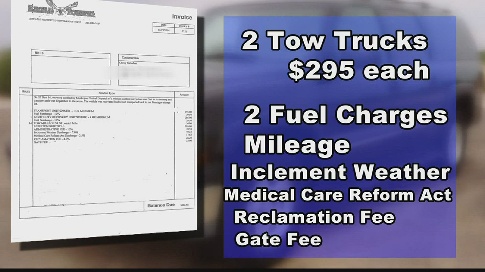 The last thing one worries about after an accident is getting a large towing bill, but some in West Michigan said it happened to them.