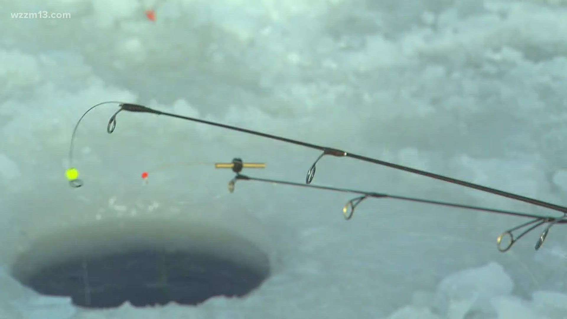 Regardless of the weather, you'll see these ice fishers out.