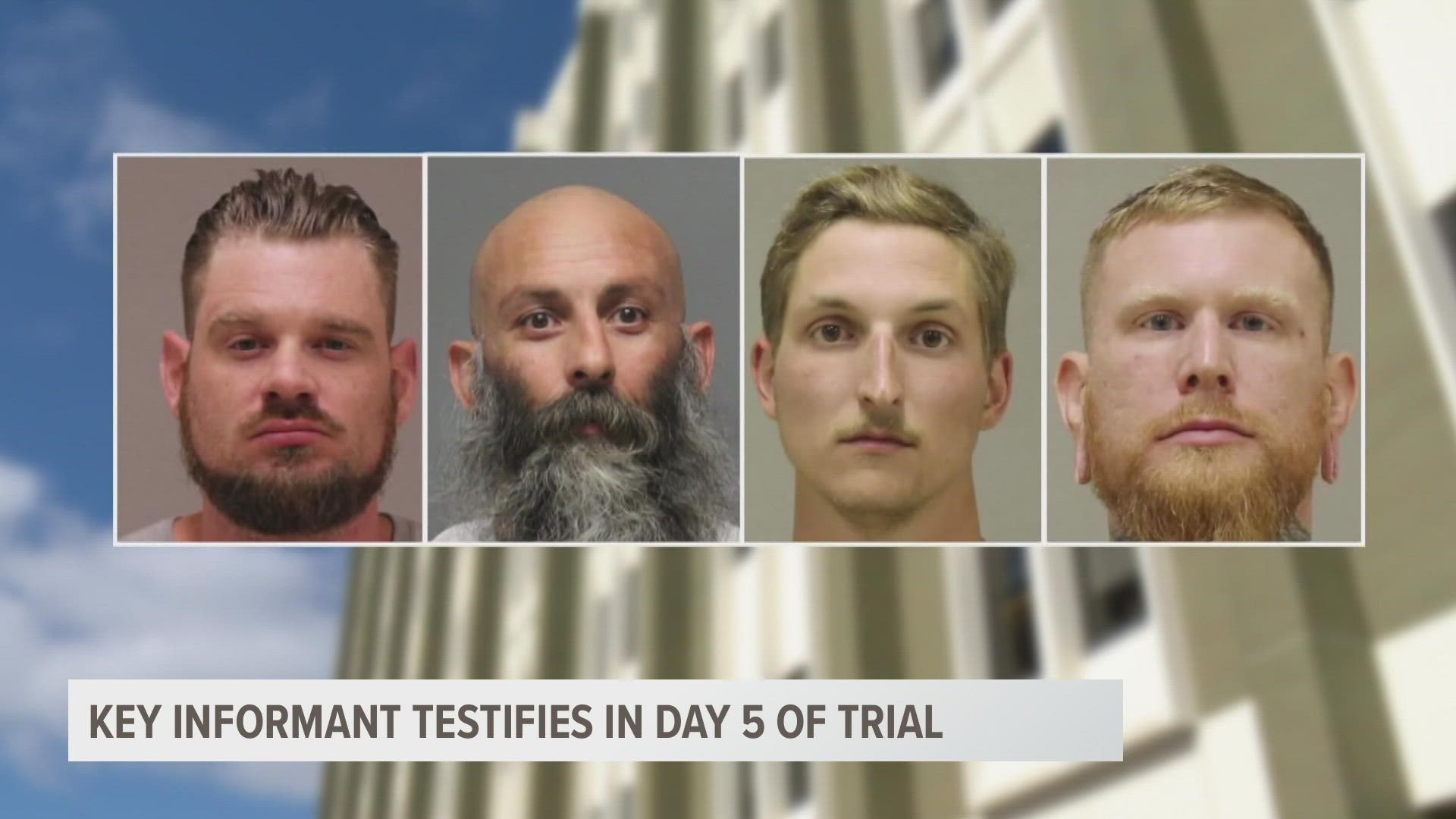 The trial for Adam Fox, Barry Croft Jr., Daniel Harris and Brandon Caserta continues.