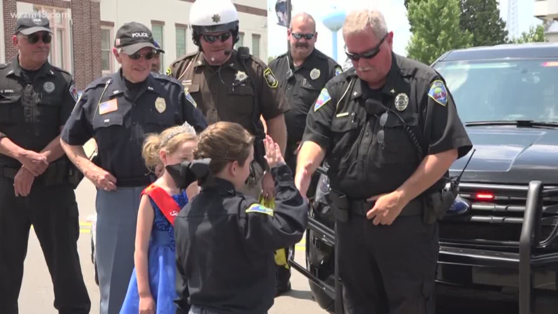 Police honor girl battling ALS