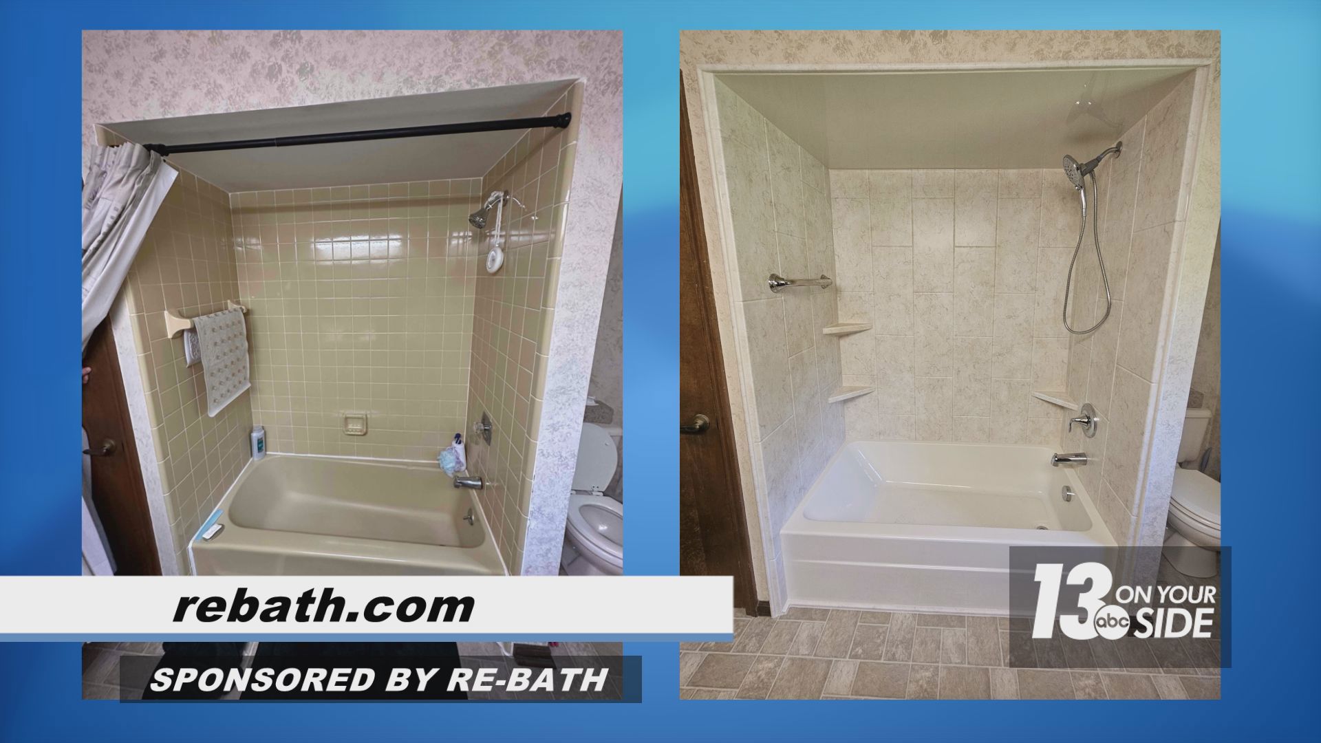 Whether you’re looking for an updated tub or shower, you need a more accessible space, or you want a complete bathroom re-model, Re-Bath does it all.