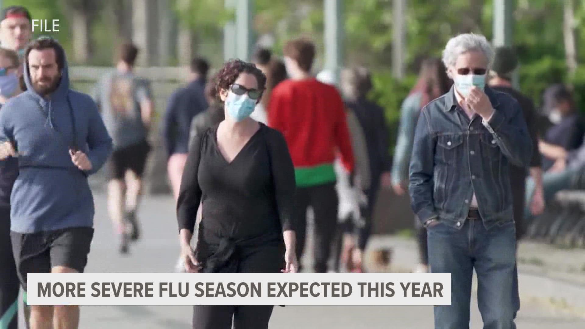 Different parts of the country are seeing an earlier and faster spread of the flu this year, with upticks in the south and on the east coast.