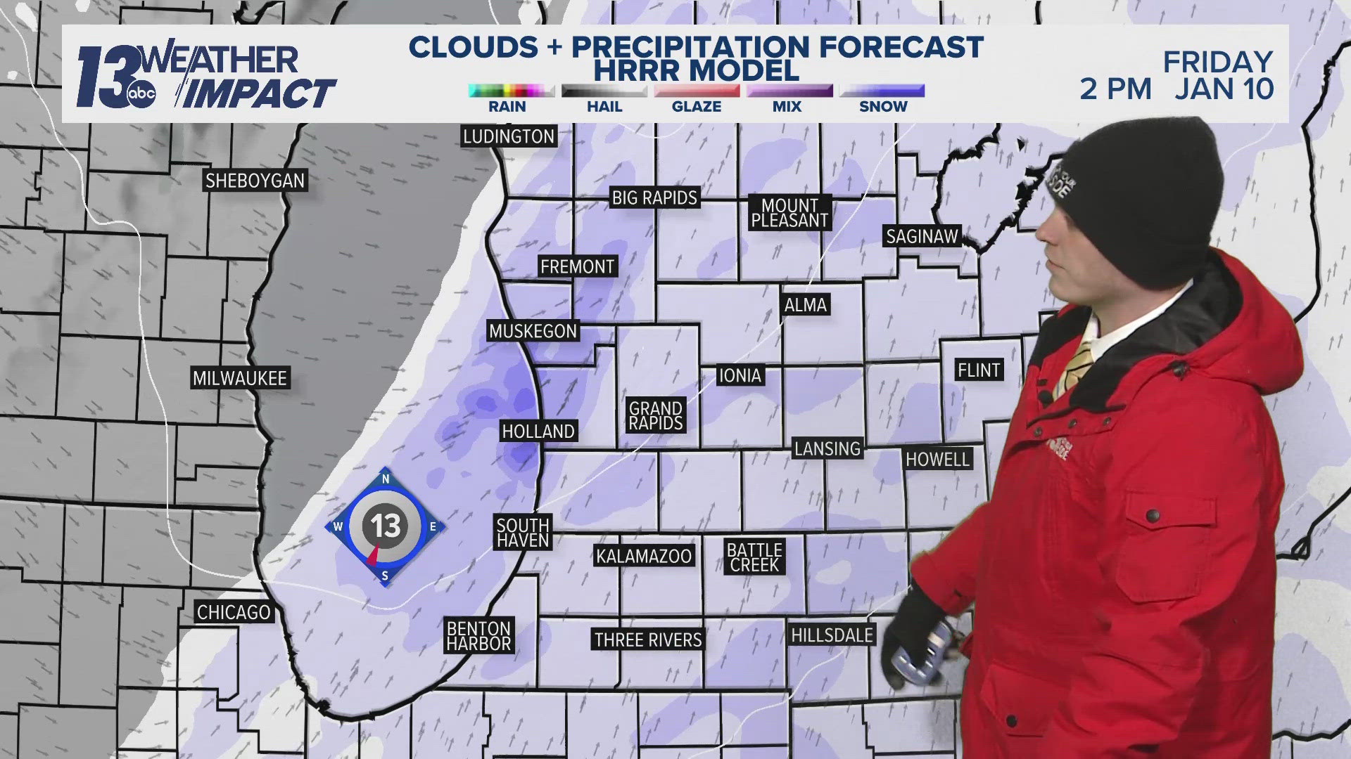 13 ON YOUR SIDE Forecast: System Snow Friday, Lake-Effect Snow Friday ...