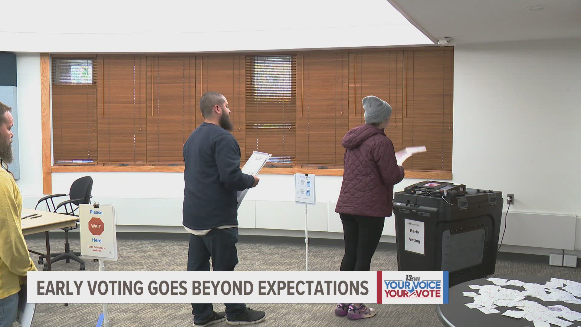 In Cannon Township the first day of early voting saw more than double the number of early voters from the past two primary elections combined.