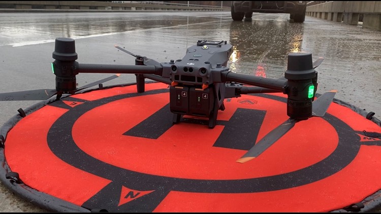 Drone footage able to help monitor flood areas, find people in need of rescue