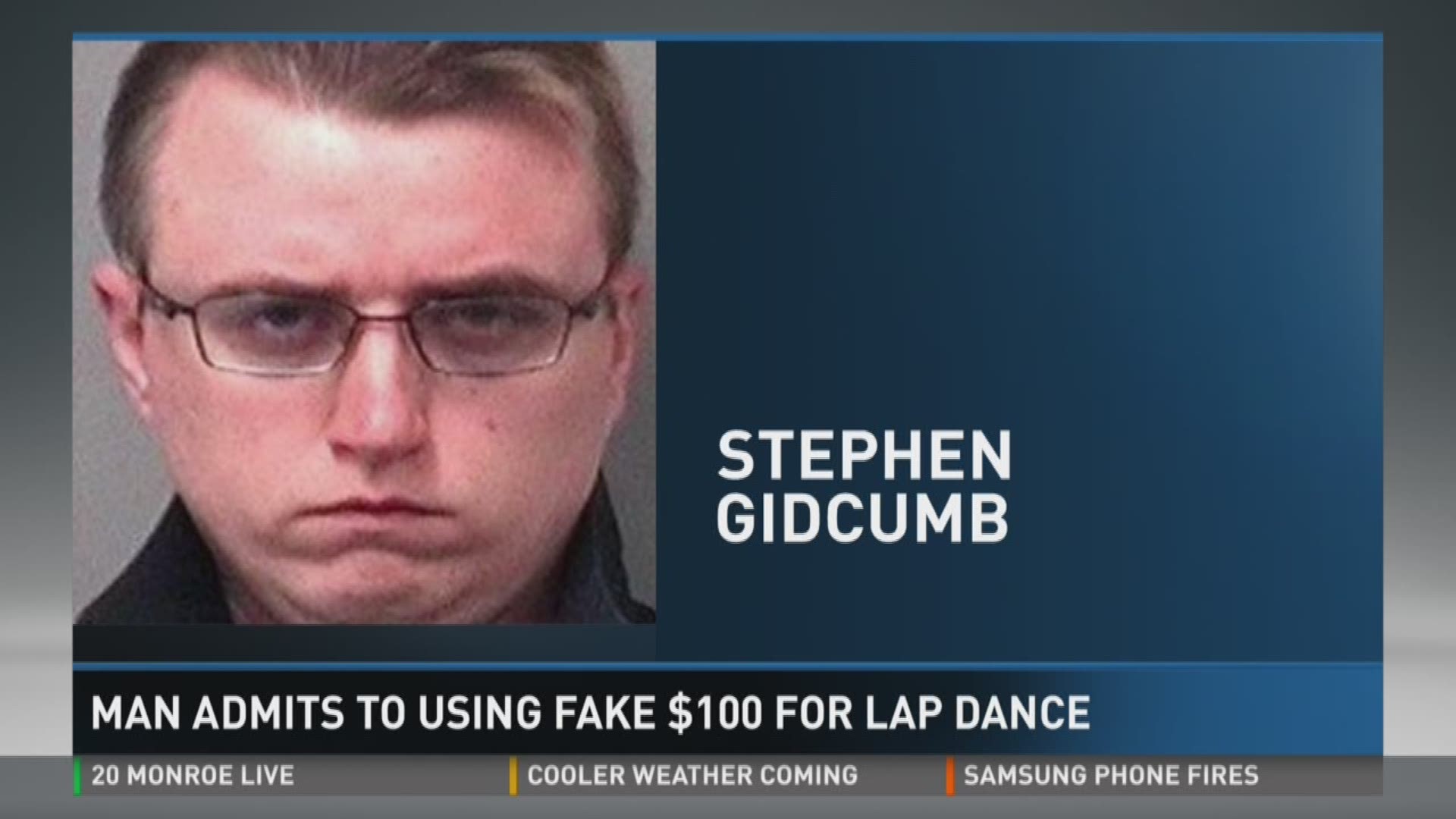 Man admits to using fake $100 for lap dance