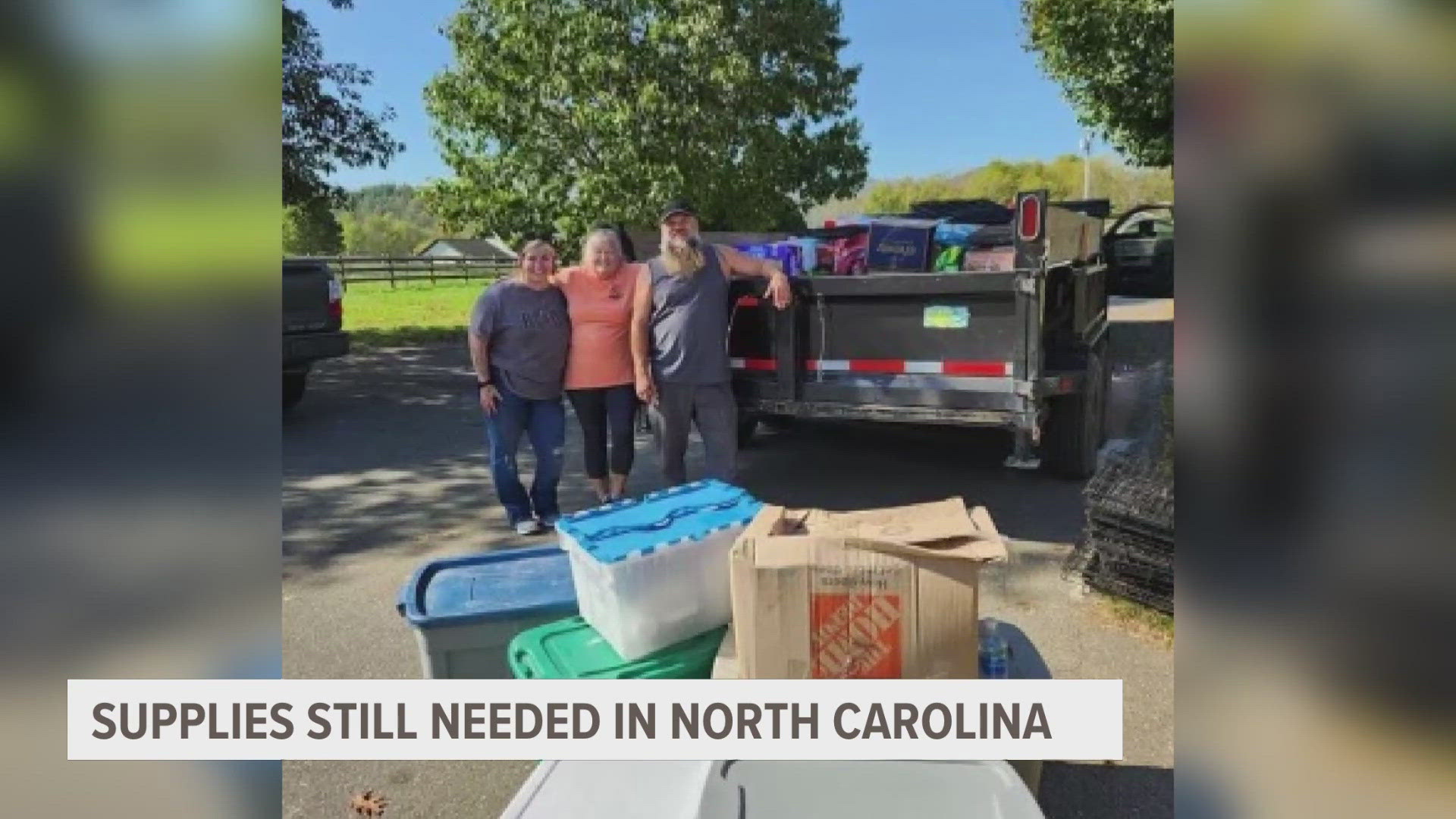 Two weeks after Hurricane Helene, people in West Michigan are still gathering supplies for the hardest hit in North Carolina.