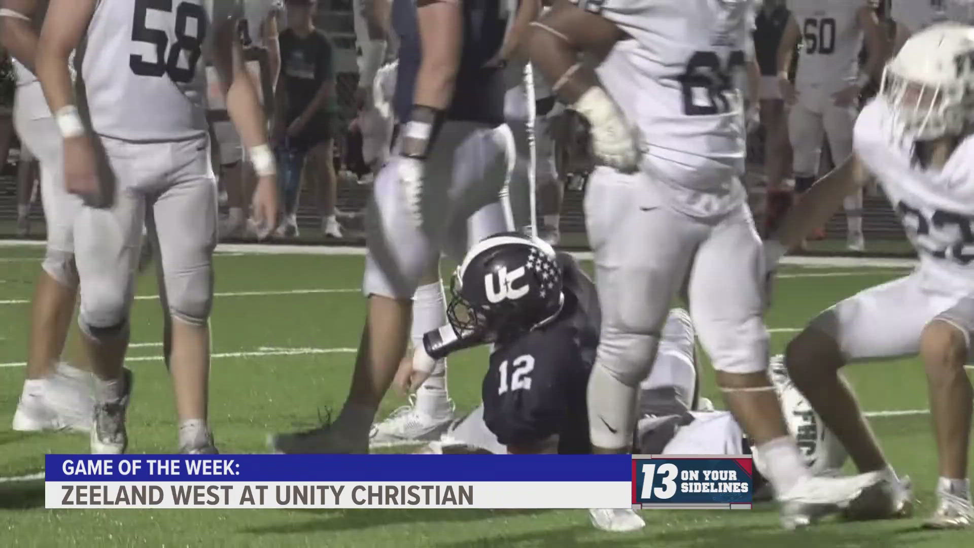 In our Game of the Week, Zeeland West and Unity Christian both went into Friday night undefeated so far this season, who would come out on top?