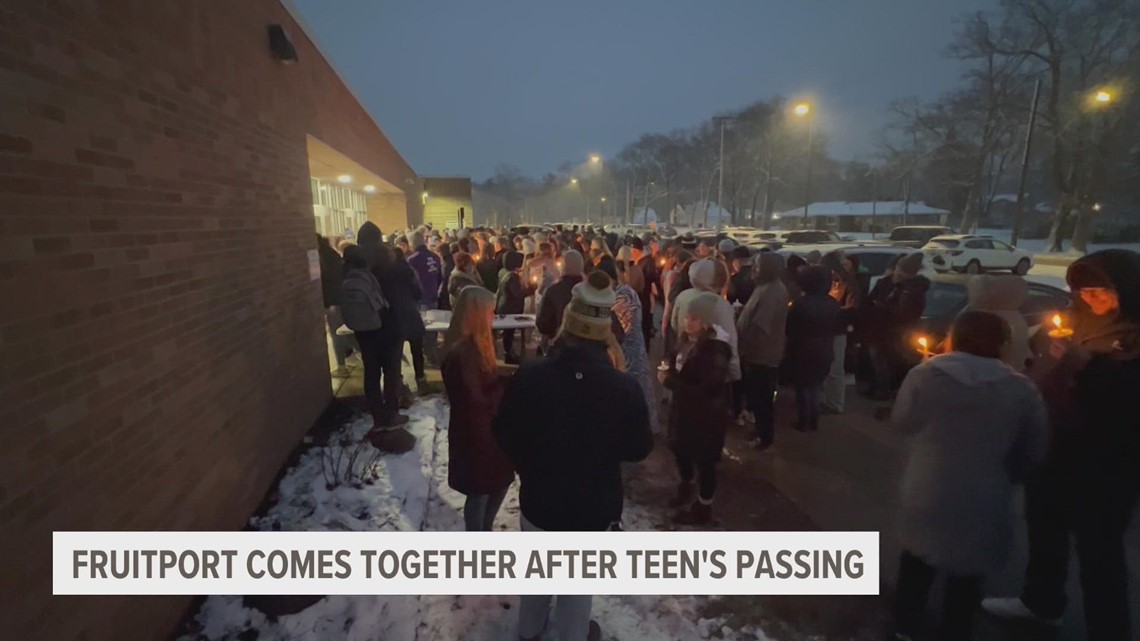 'WE AREN'T ALONE' | Fruitport community gathers after student's death