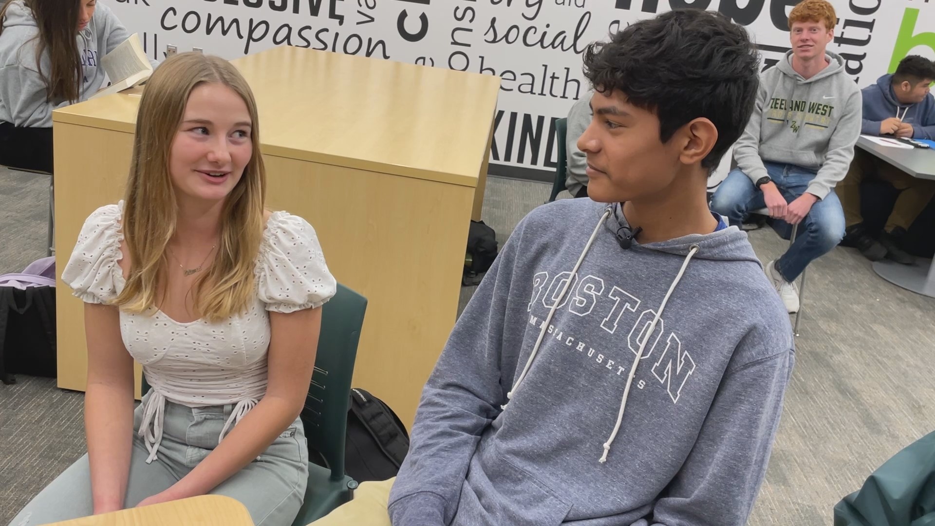 High school isn’t always easy, and it's likely even harder for students who don’t speak English. That’s why one high schooler in Zeeland started a new program.