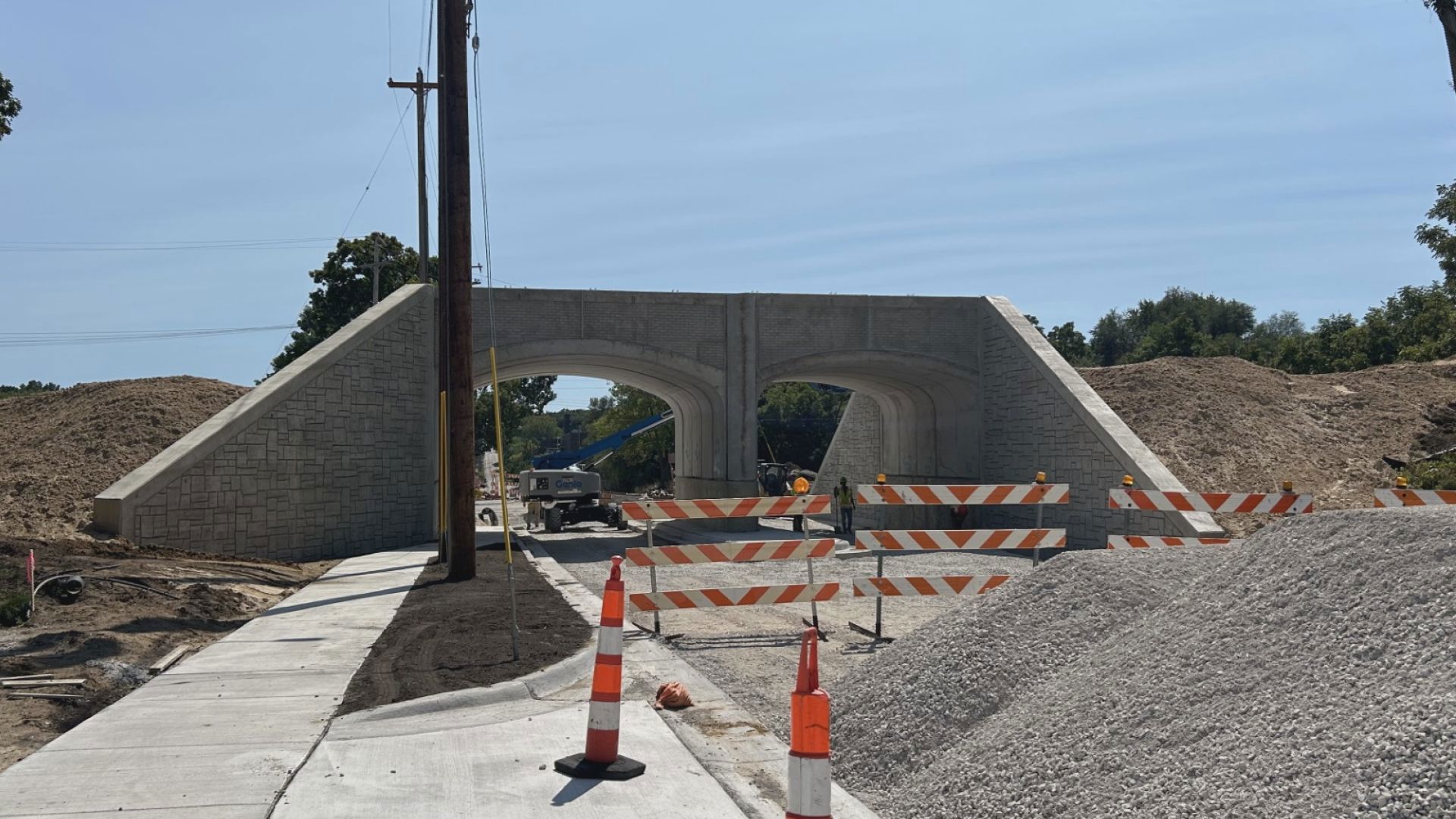 Workers are currently ironing out final touches, like installing the asphalt layer and adding railroad ties. Final paving will take place on Saturday, Sept. 14.