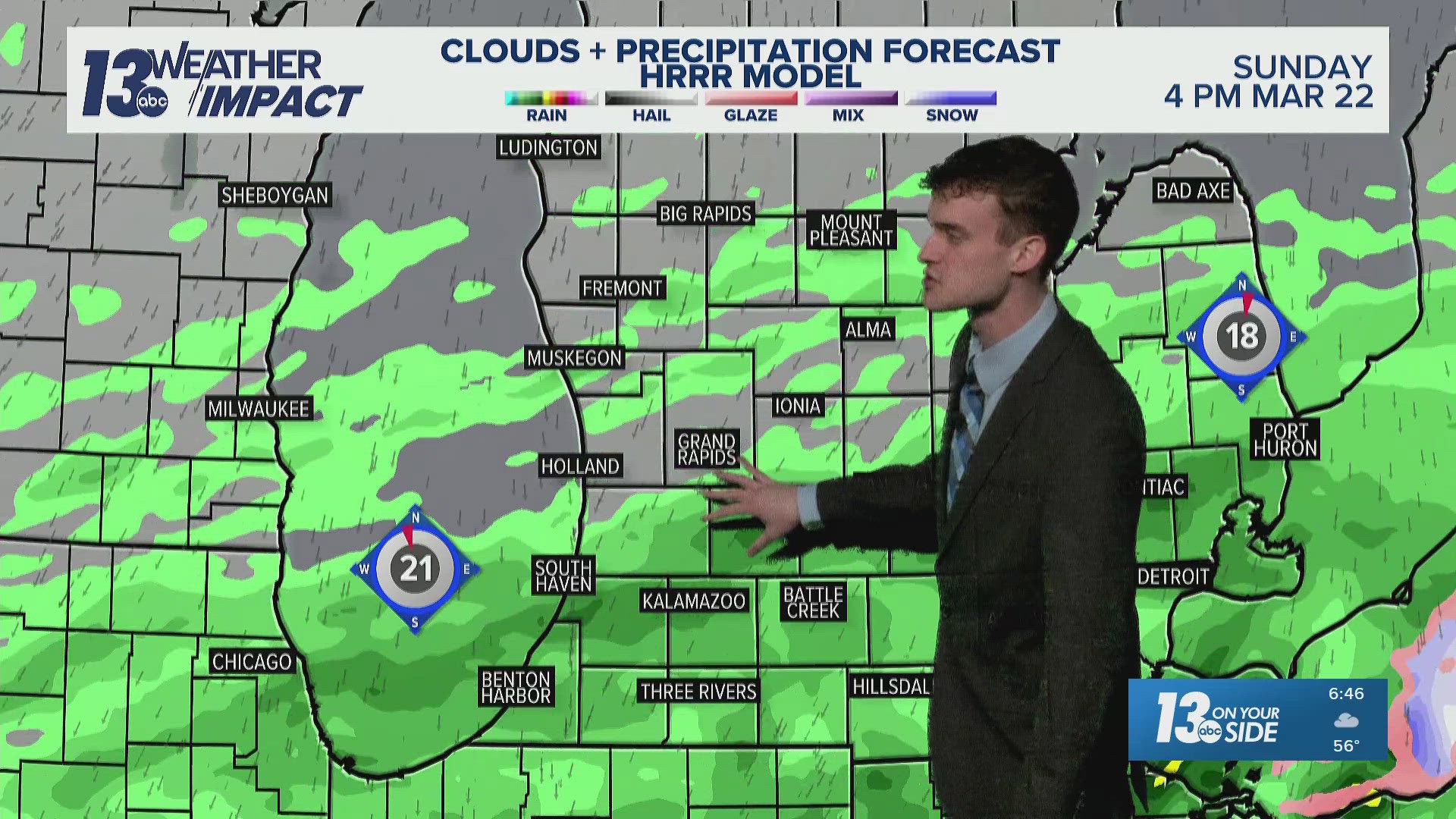 13 ON YOUR SIDE Forecast: Falling temps, isolated rain showers | wzzm13.com