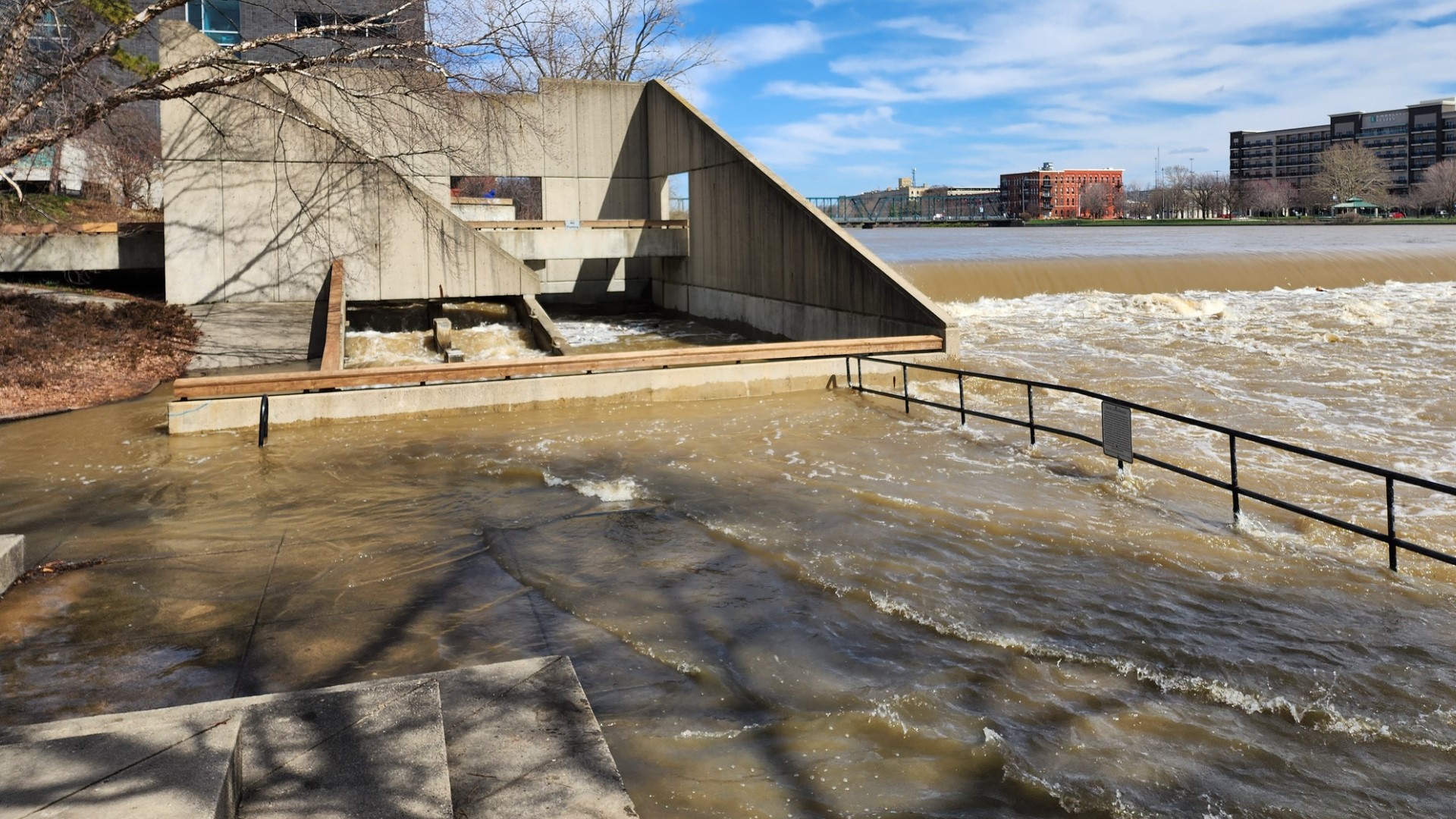 After heavy rainfall across West Michigan this week, the City of Grand Rapids is discouraging the use of the Grand River through next week.